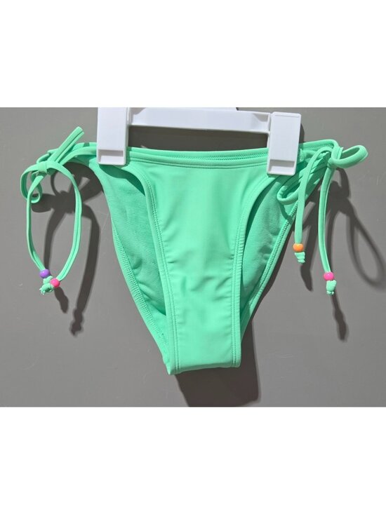 wild fable Other - Wild Fable Bright Green Side Tie w/ Bead Accent High Leg Bikini Swim Bottom - XS